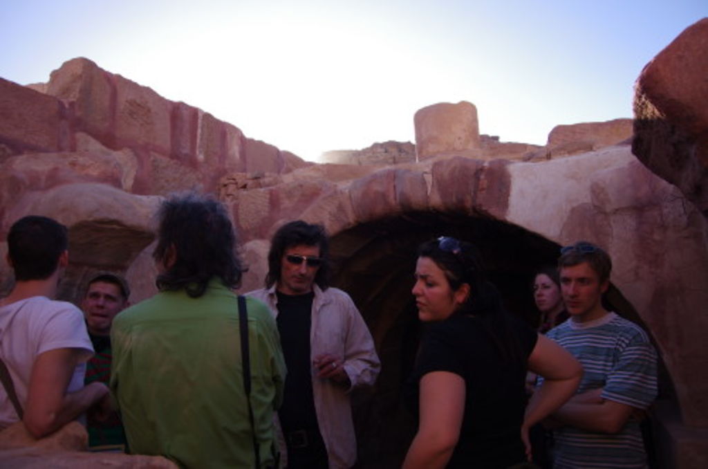 Fig. 4: The team in the caves of the mansion on Ez-Zantur. By the way: the cool guy with sunglasses on is Bernhard Kolb.