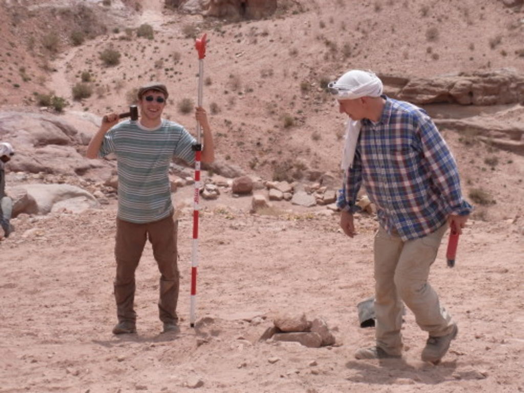 Fig. 23: Robert Haas-Zens and Christoph Schneider discussing the next point of the grid.