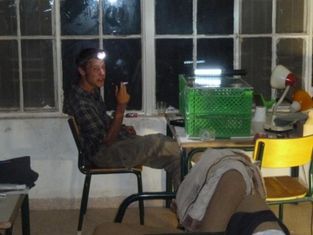 Fig. 88: Will Kennedy at his working place around 03.00 a. m. (and still awake).