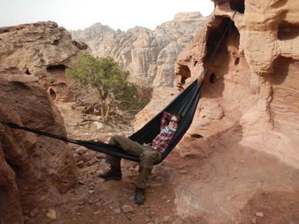 Fig. 28: Jana Falkenberg having a break.