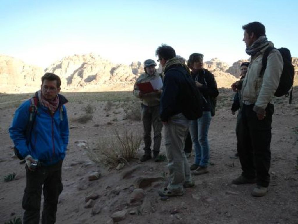 Fig. 67: Some of the „Neppies“ during their first day on site. Sebastian Hoffmann, Zbigniew Fiema, Thomas Kabs, Nadine Bürkle, Maija Holappa and Will Kennedy (from left).
