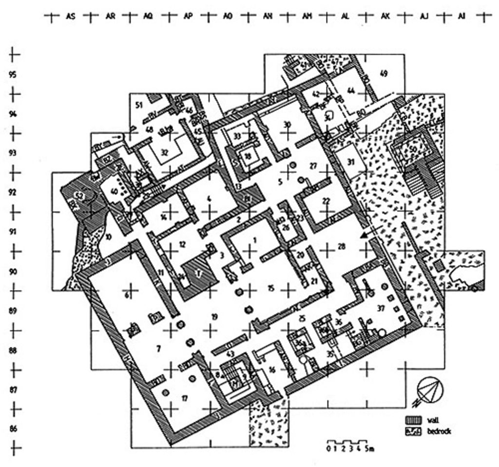 Fig. 1: Schematic plan of the structures on EZ IV (drawing: B. Kolb)