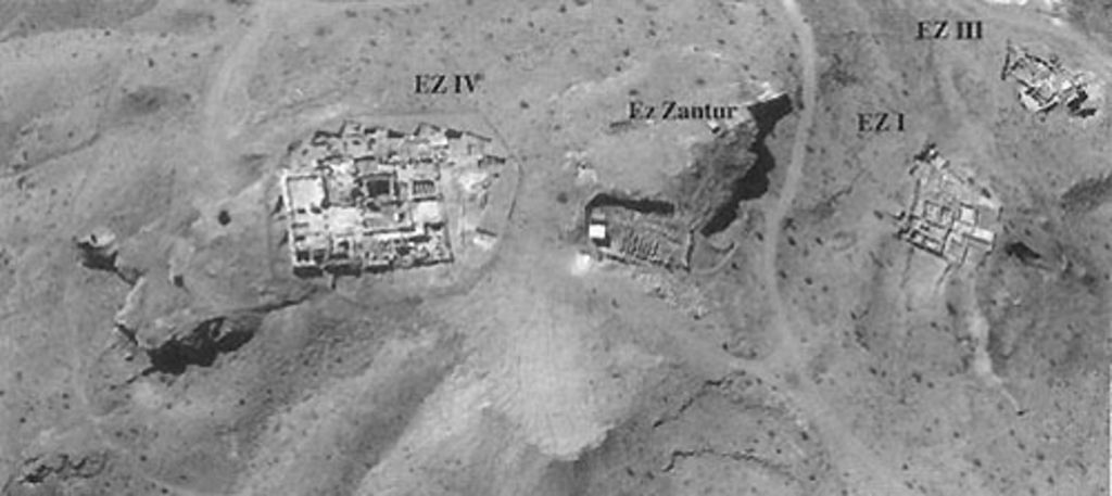 Fig. 2: Luftaufnahme der nabatäischen Villa auf EZ IV (photo: E. Dozio)