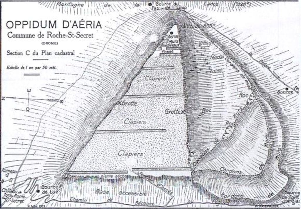 Fig. 8: Plan du Rocher des Aures (dessin: A. Chevalier)