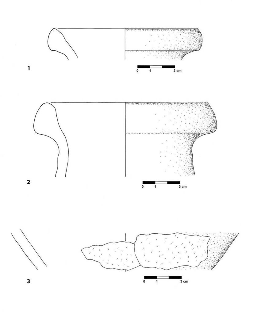 Fig. 16: Fragments d’amphores et de céramiques non-tournées (dessin: S. G. Schmid)